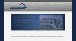 Desktop Screenshot of mjrichardsoncontracting.com