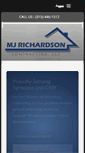 Mobile Screenshot of mjrichardsoncontracting.com